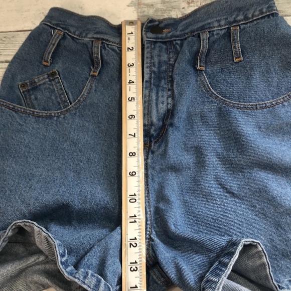Vintage No Problem High Waisted Denim Shorts - Picture 8 of 9